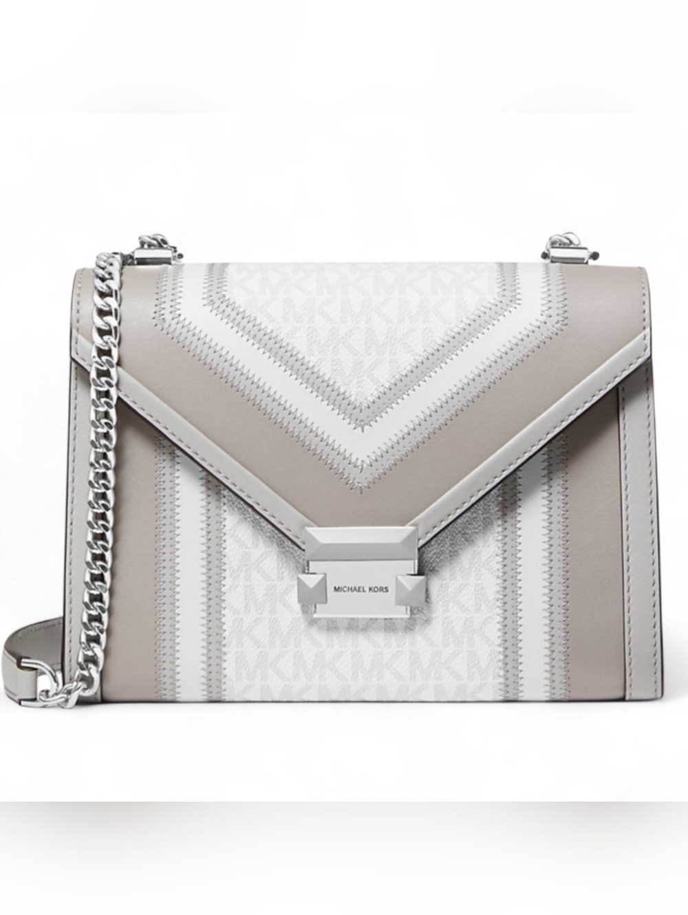 MICHAEL KORS Whitney Logo Convertible Shoulder Bag With Dustbag NWOT $598 - Picture 6 of 7